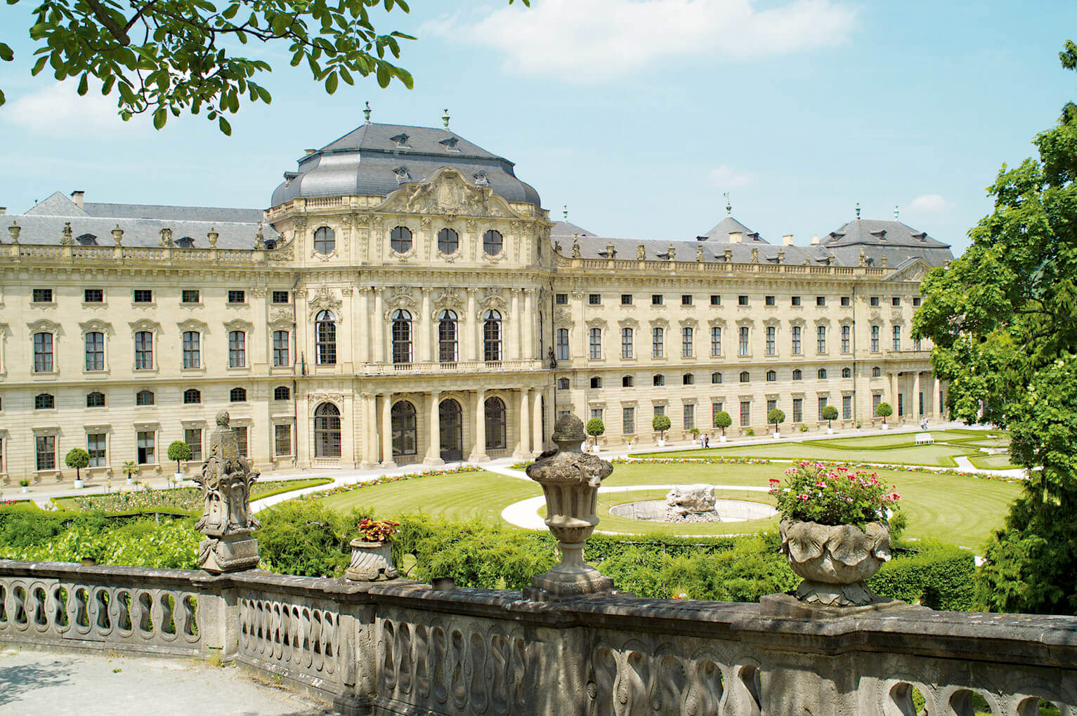 Die Würzburger Residenz: mit 360 Zimmern einziger Superlativ